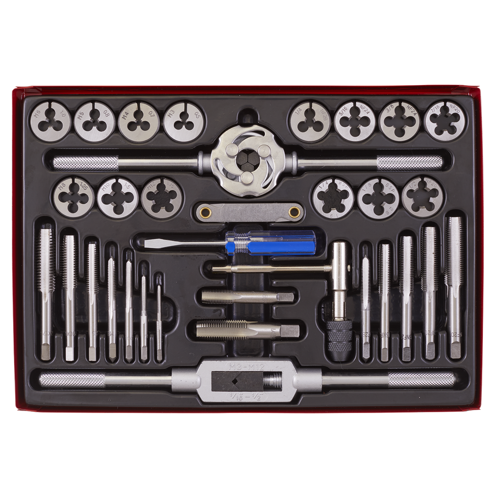 Metric/UNF/BSP Tap & Die Set Split Dies 33pc