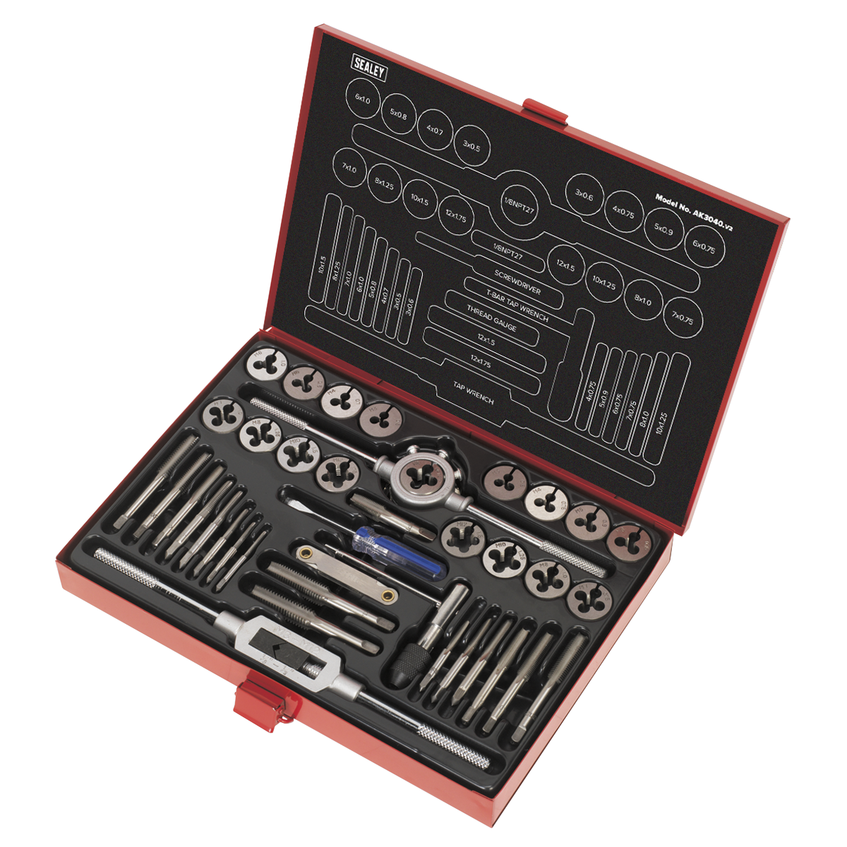 Metric Tap & Die Set Split Dies 40pc
