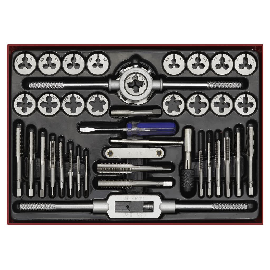 Metric Tap & Die Set Split Dies 40pc