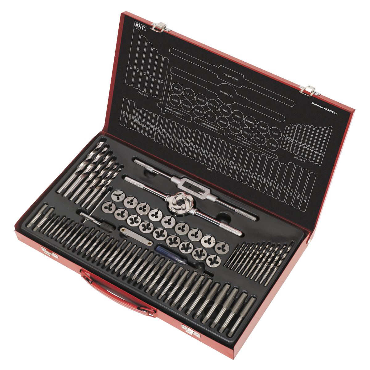 Metric Tap & Die Set Split Dies 76pc