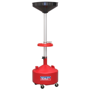 Sealey AK36D Mobile Oil Fluid Drainer 36 Litre Manual Discharge
