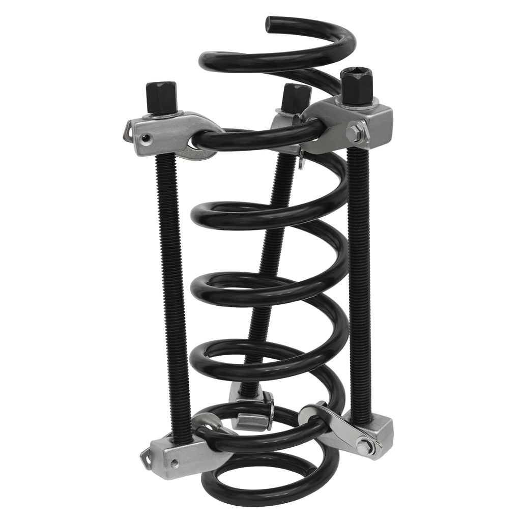 Coil Spring Compressor with Safety Hooks 1200kg 3pc