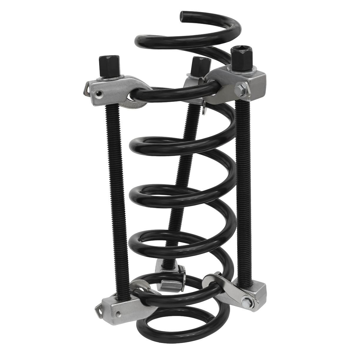Coil Spring Compressor with Safety Hooks 1200kg 3pc