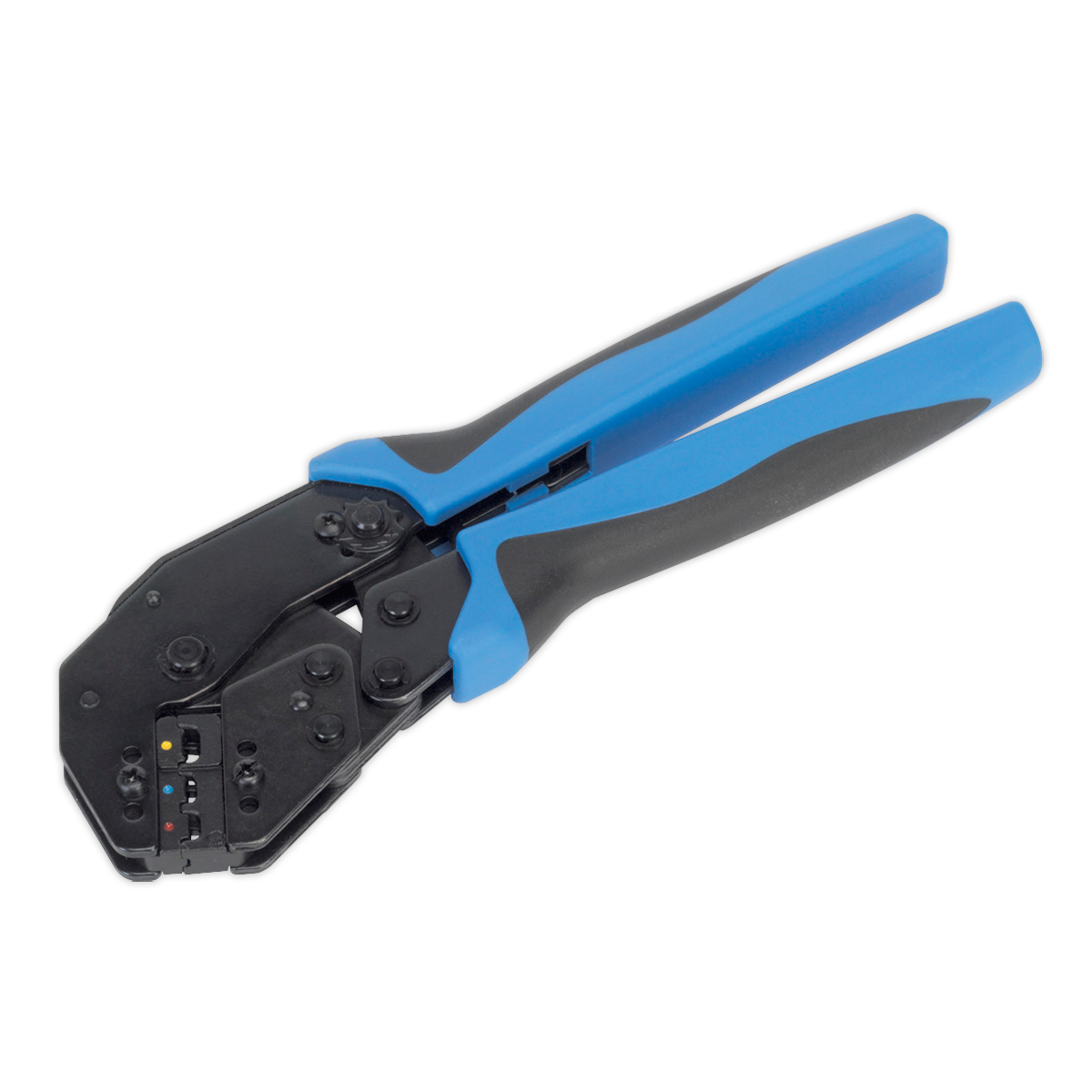 Angled Head Ratchet Crimping Tool Insulated Terminals