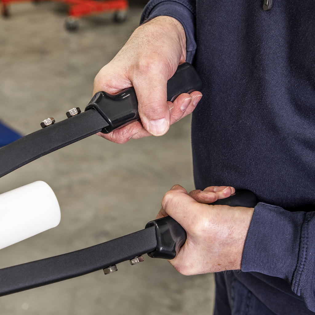 Heavy-Duty Long-Arm Riveter with Collection Bowl