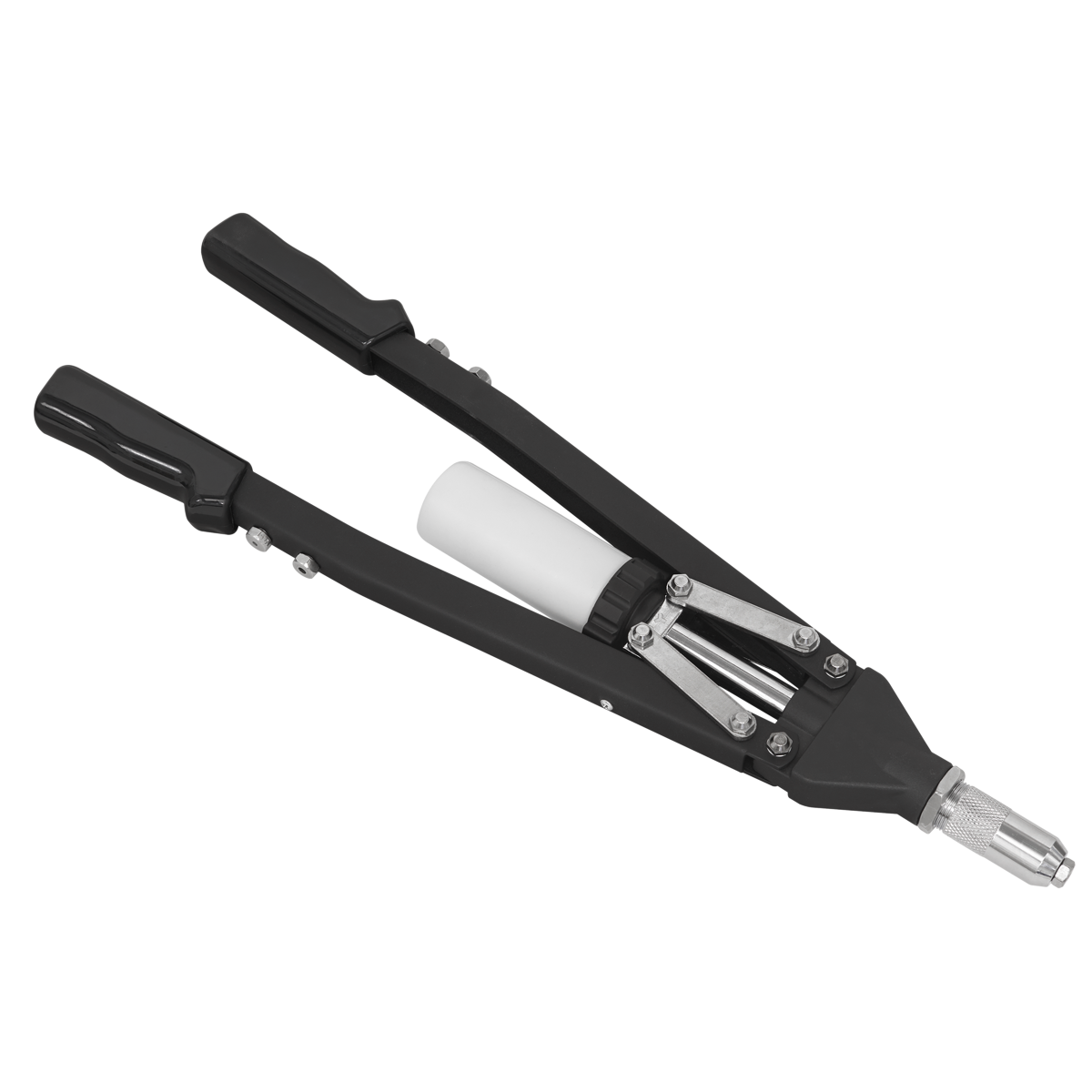 Heavy-Duty Long-Arm Riveter with Collection Bowl