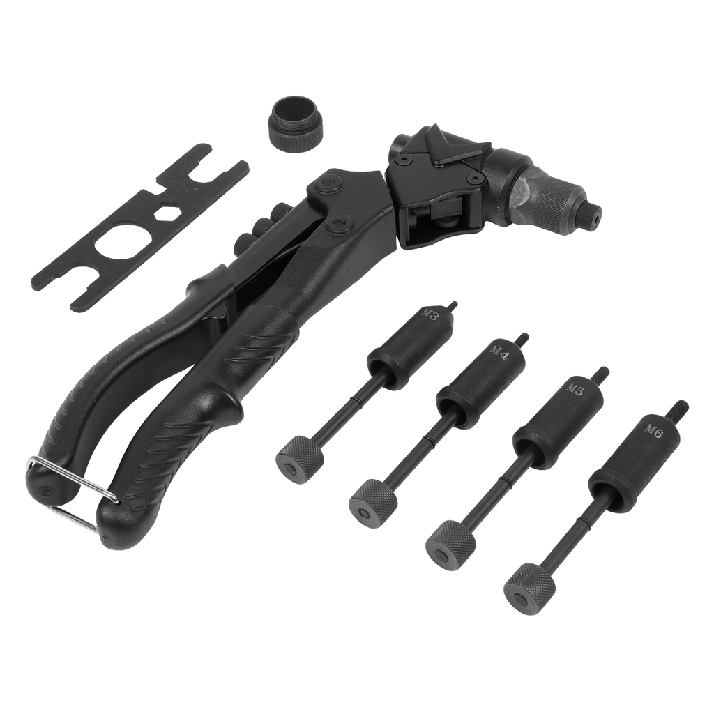 2-in-1 Riveter Swivel Head