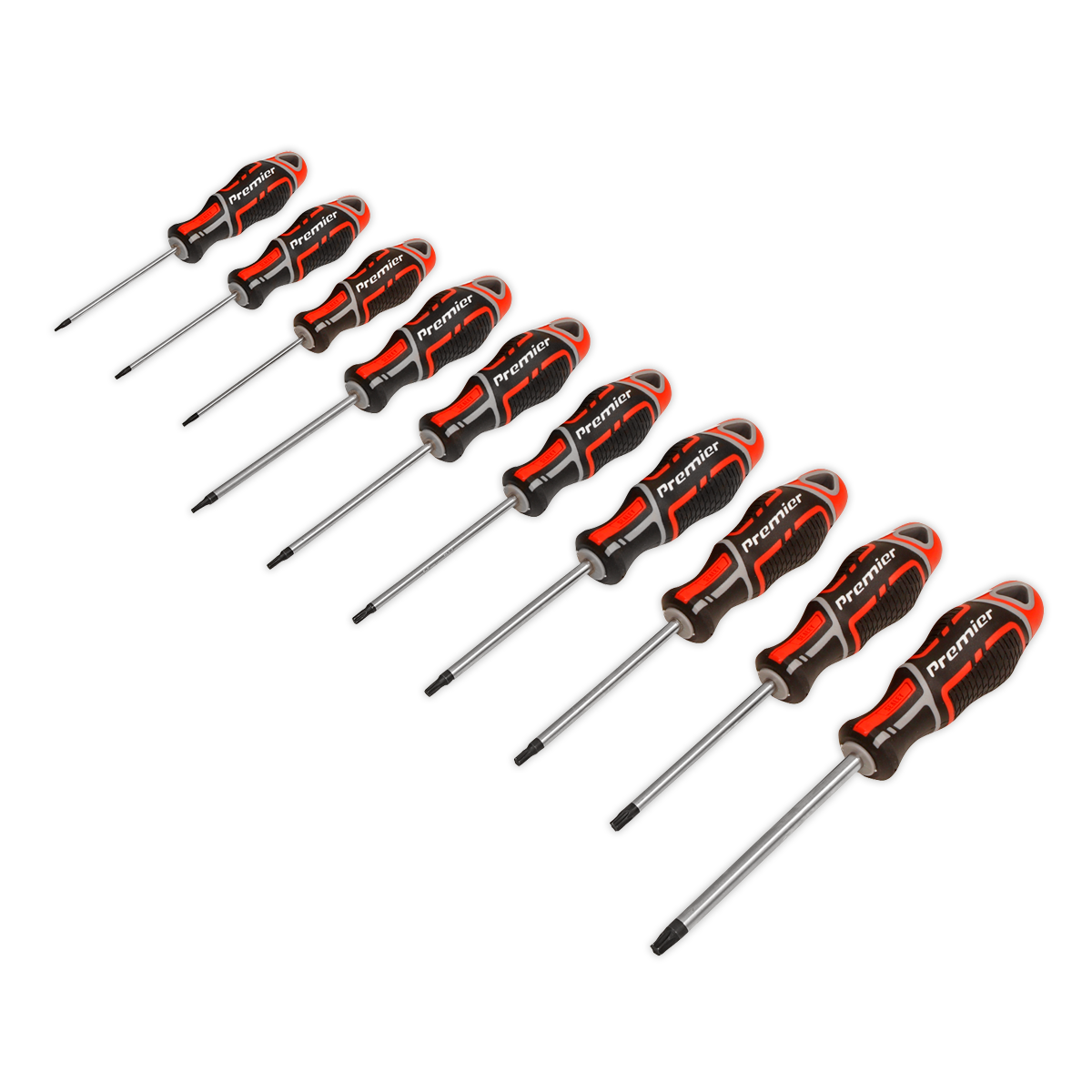 Premier GripMAX® TRX-Star* Screwdriver Set 10pc - Red