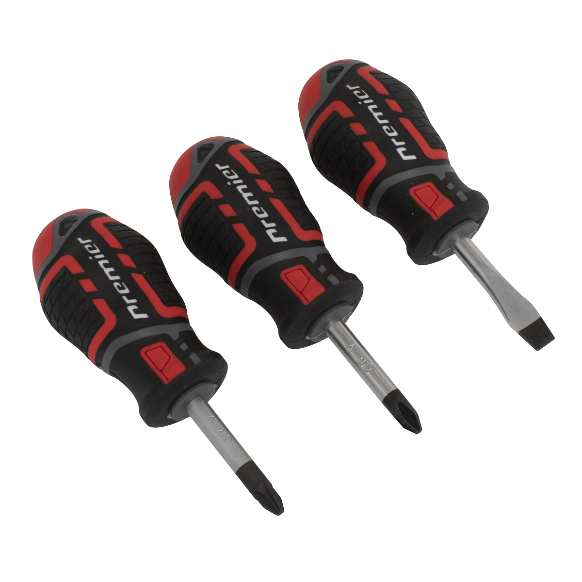 Premier GripMAX® Stubby Screwdriver Set 3pc