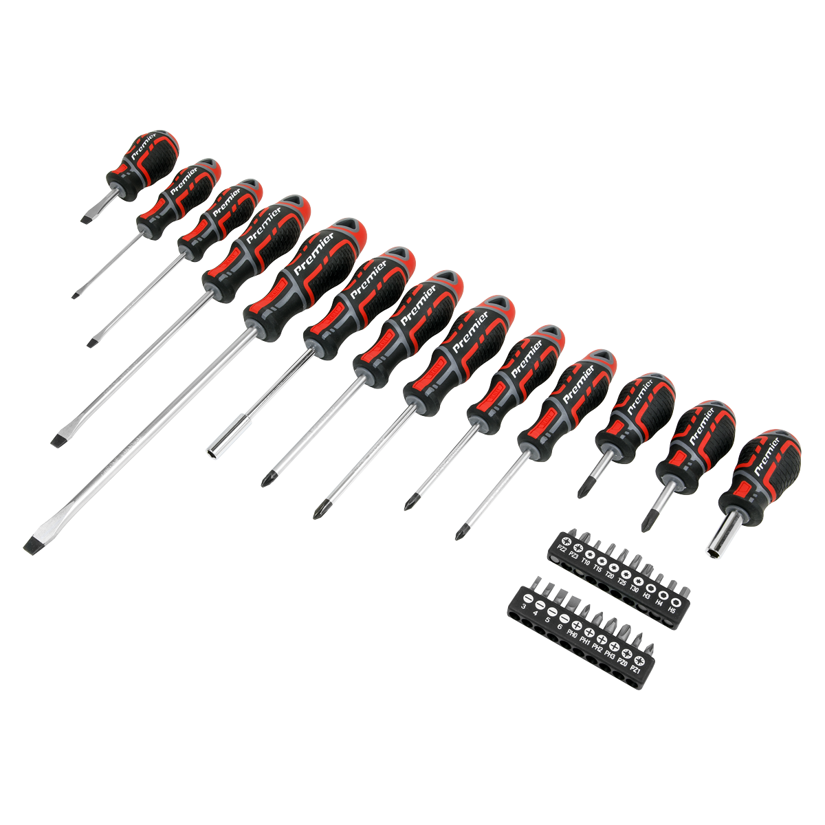 Premier GripMAX® Screwdriver & Bit Set 33pc