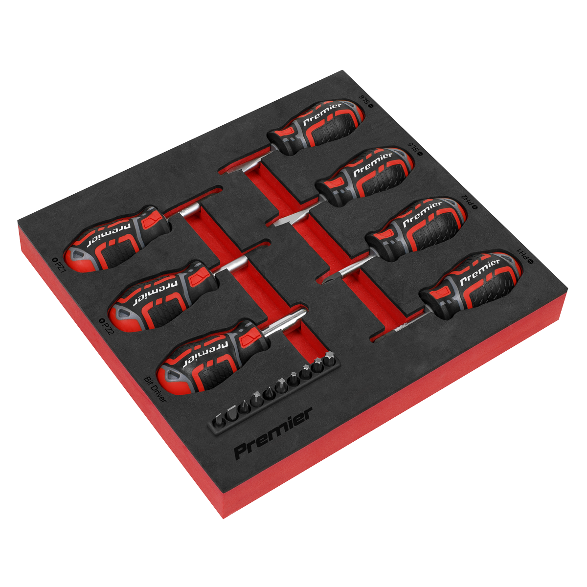Premier GripMAX® Stubby Screwdriver Set 17pc
