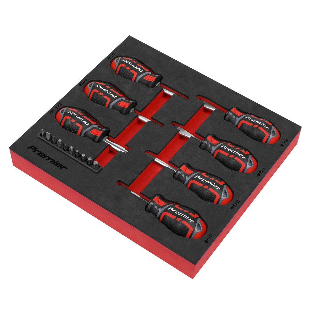 Premier GripMAX® Stubby Screwdriver Set 17pc