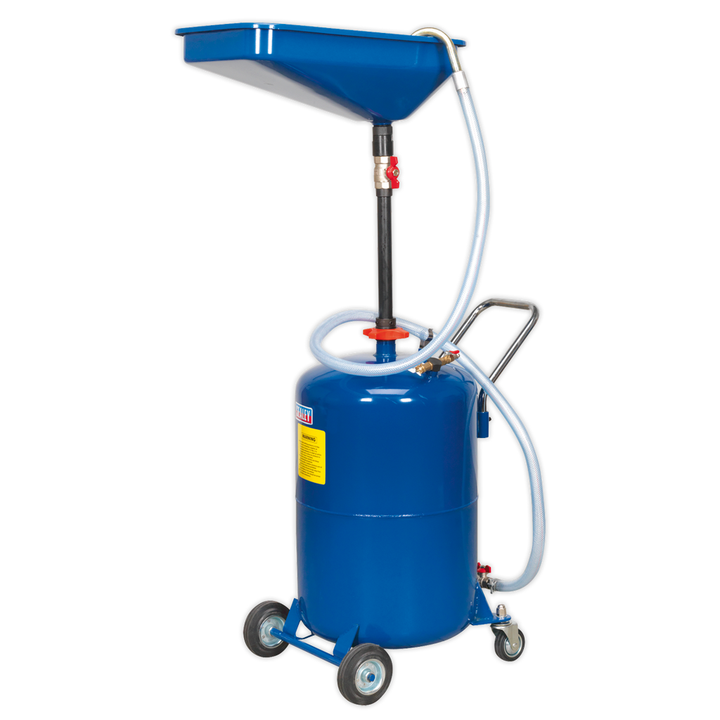 Sealey AK451DX Air Discharge Mobile Waste Oil Drainer, 65L Capacity