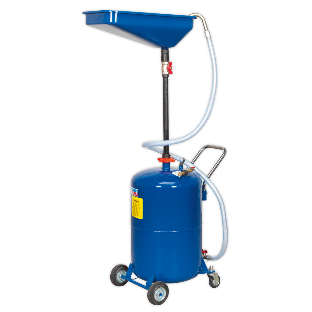 Sealey AK451DX Air Discharge Mobile Waste Oil Drainer, 65L Capacity