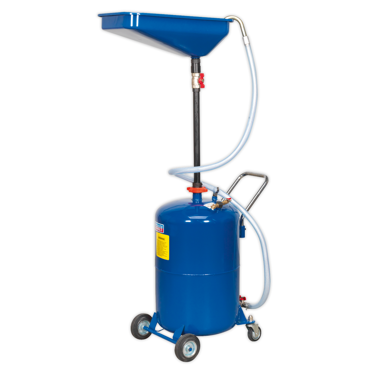 Sealey AK451DX Air Discharge Mobile Waste Oil Drainer, 65L Capacity