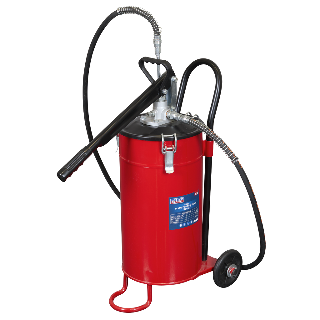 Bucket Grease Pump Trolley, 15kg (AK451X)