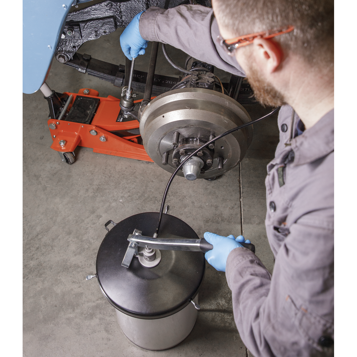 Extra-Heavy-Duty Grease Pump with Follower Plate, 12.5kg (AK455)