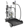 Air Operated Oil Dispensing System with 10m Retractable Hose Reel