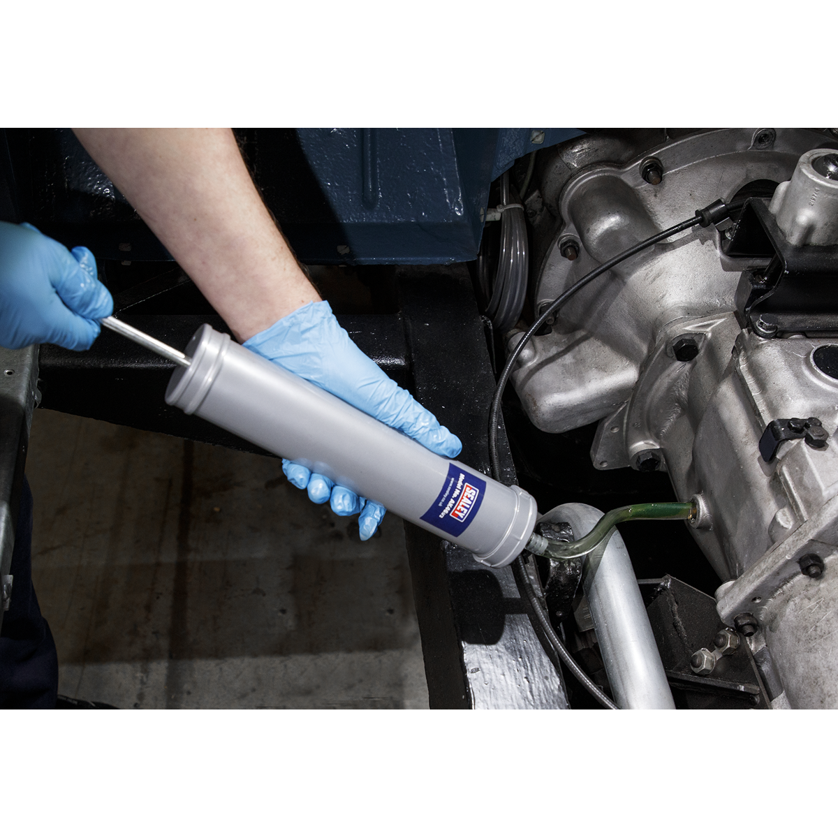 Oil Suction Syringe 500ml Metal Body