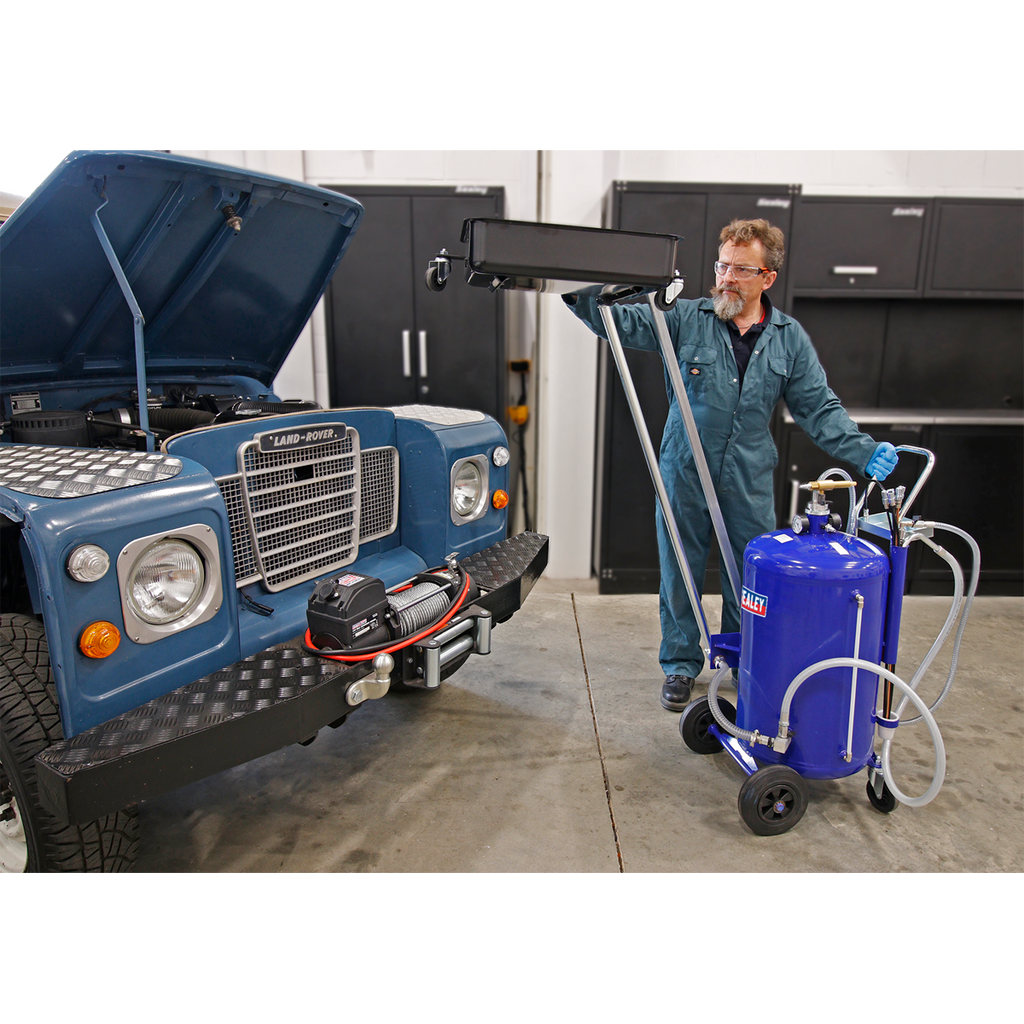 Cantilever Air Discharge Mobile Oil Drainer with Probes 80L