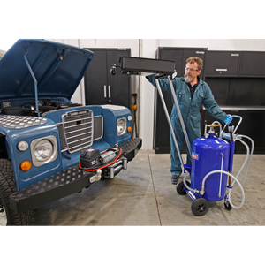 Cantilever Air Discharge Mobile Oil Drainer with Probes 80L