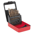 HSS Cobalt Fully Ground Drill Bit Set 19pc