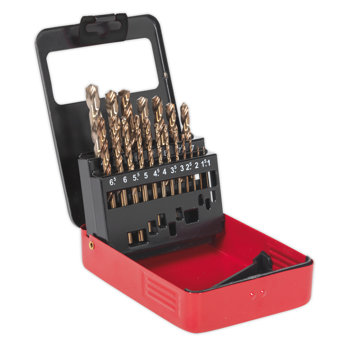 HSS Cobalt Fully Ground Drill Bit Set 19pc