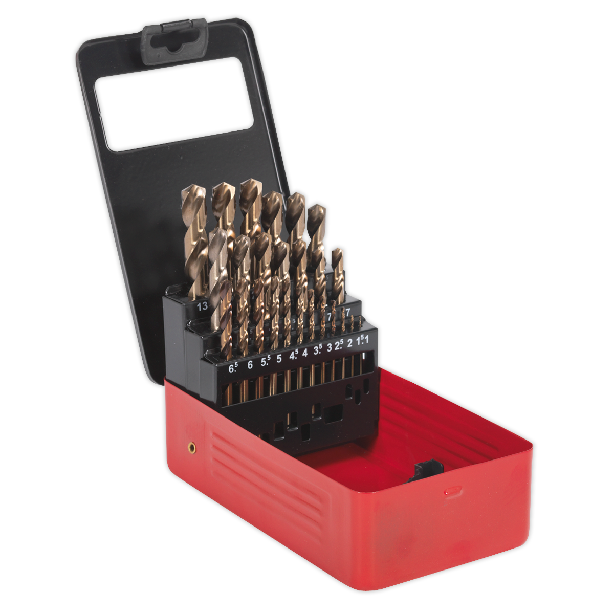 HSS Cobalt Fully Ground Drill Bit Set 25pc