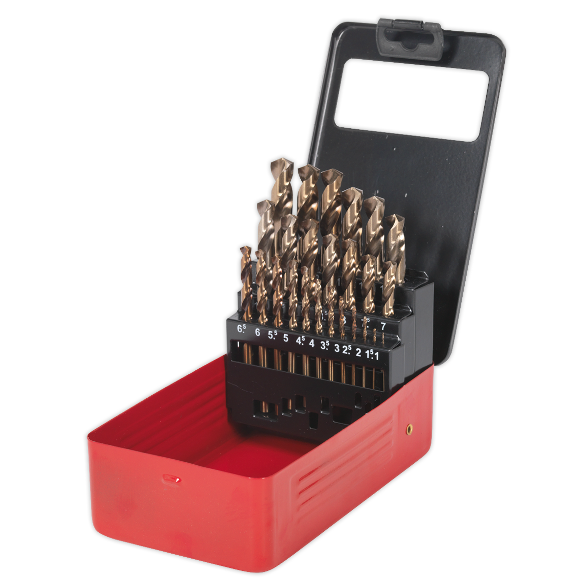 HSS Cobalt Fully Ground Drill Bit Set 25pc