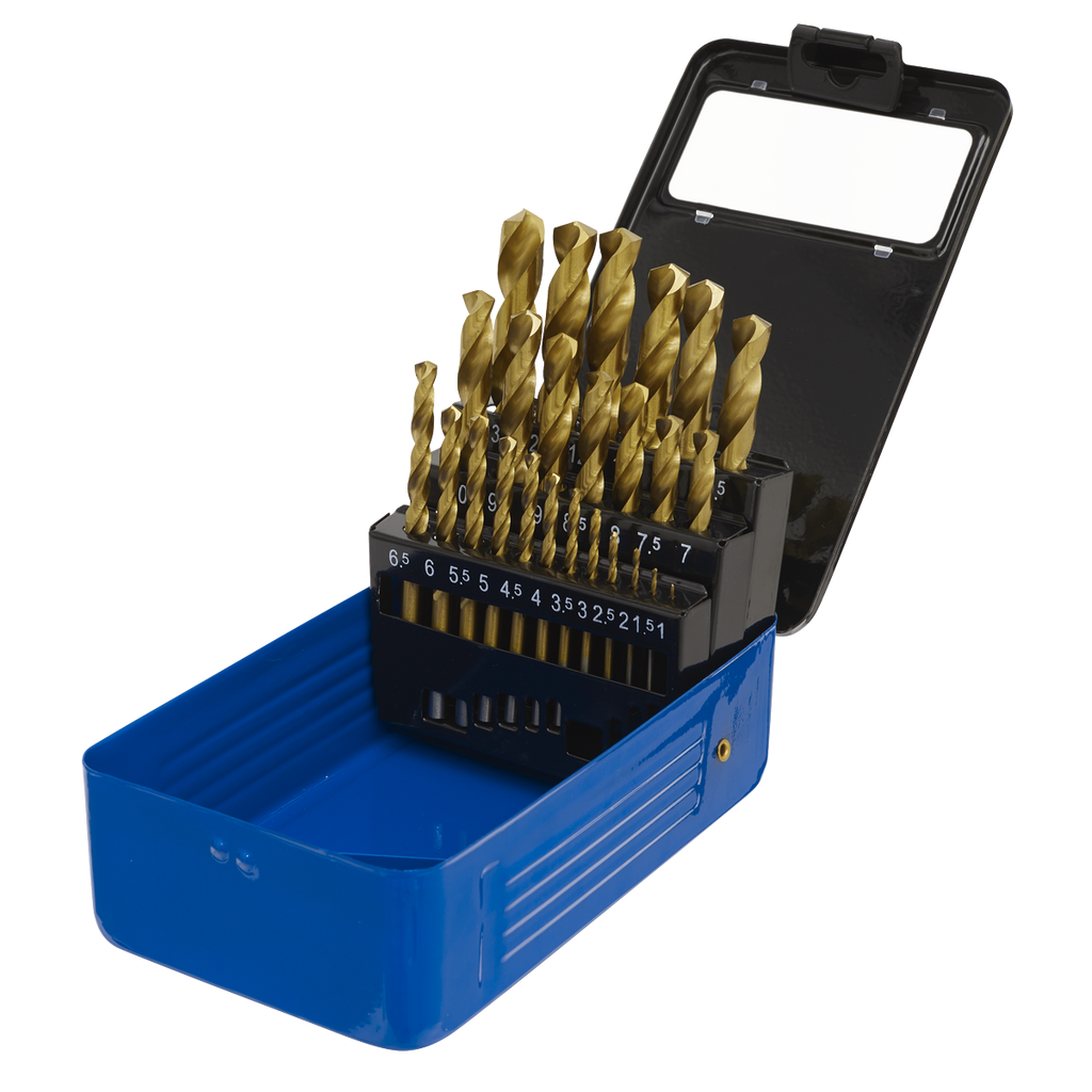 HSS Fully Ground Drill Bit Set 25pc - DIN 338