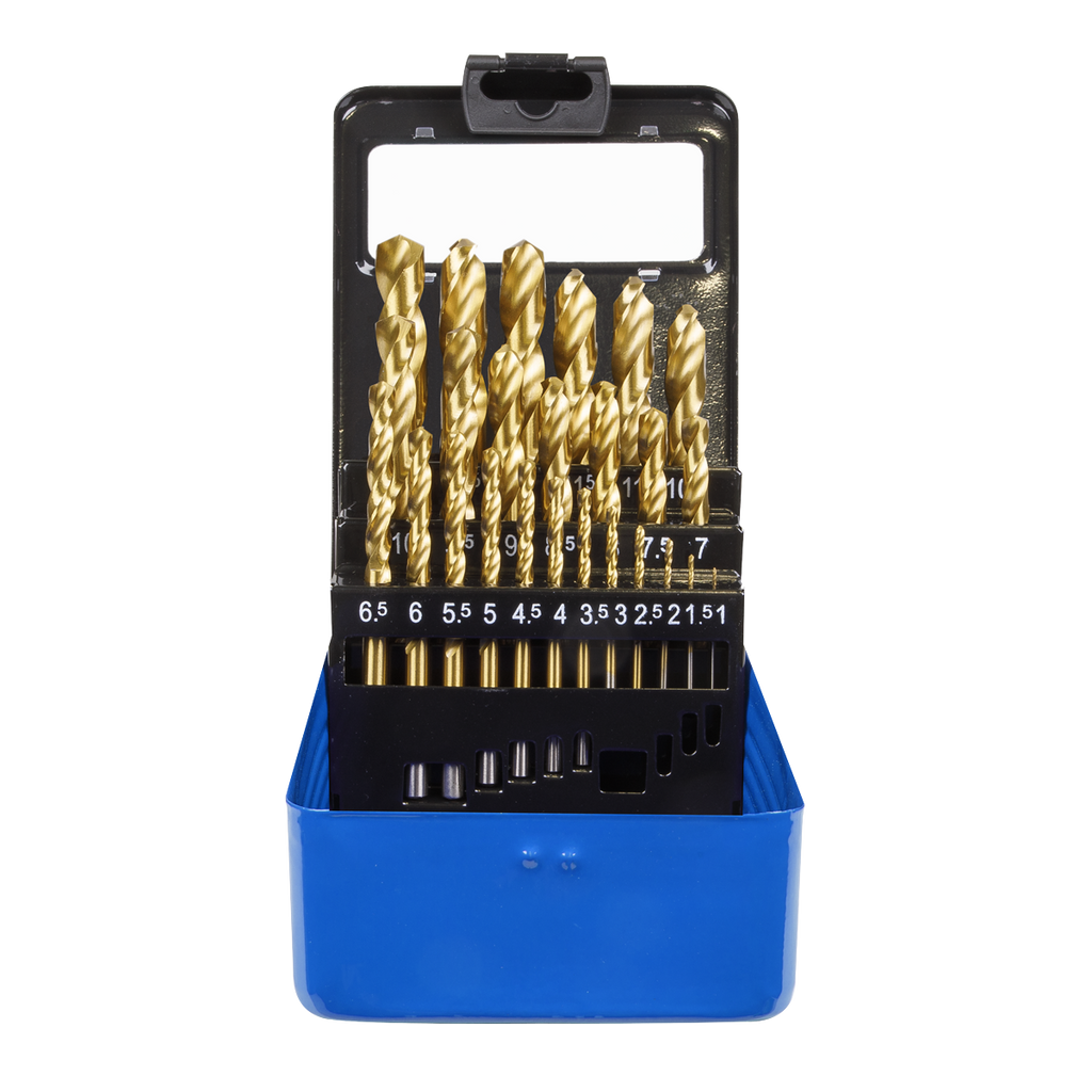 HSS Fully Ground Drill Bit Set 25pc - DIN 338