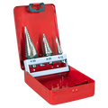 Spiral Flute HSS M2 Step Drill Bit Set 3pc