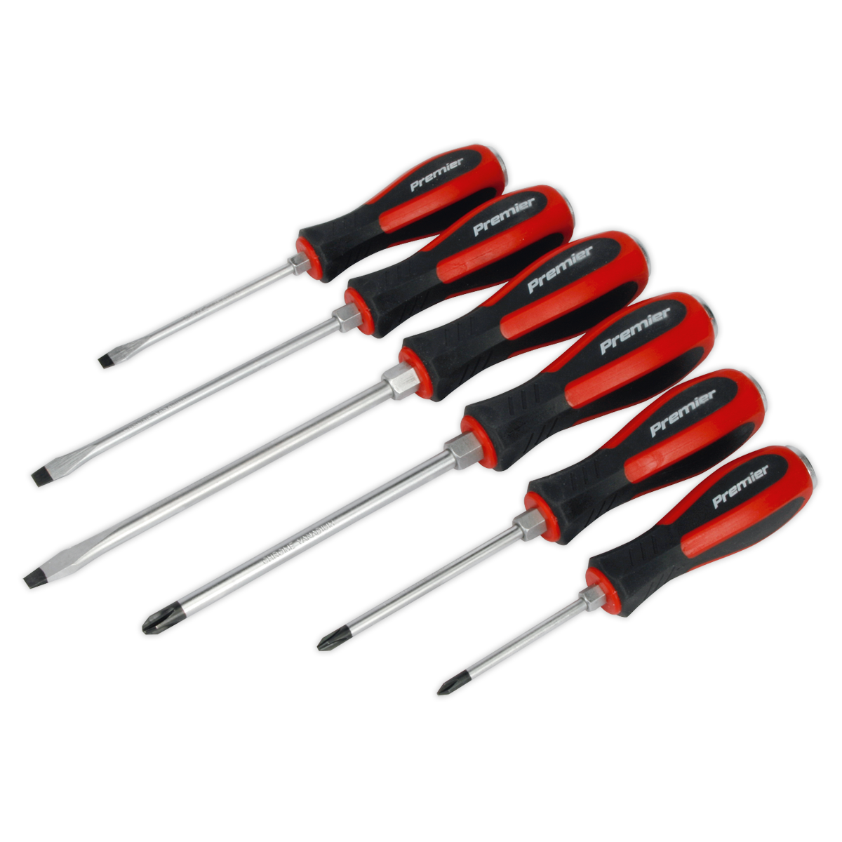 Premier Hammer-Thru Screwdriver Set 6pc