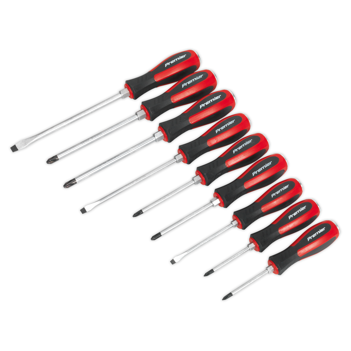 Premier Hammer-Thru Screwdriver Set 9pc