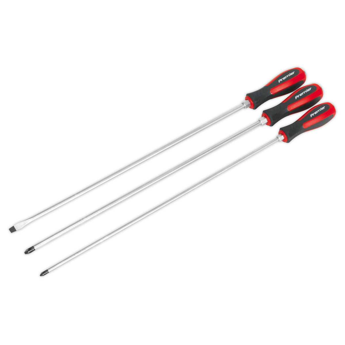 Premier Extra-Long Hammer-Thru Screwdriver Set 450mm 3pc