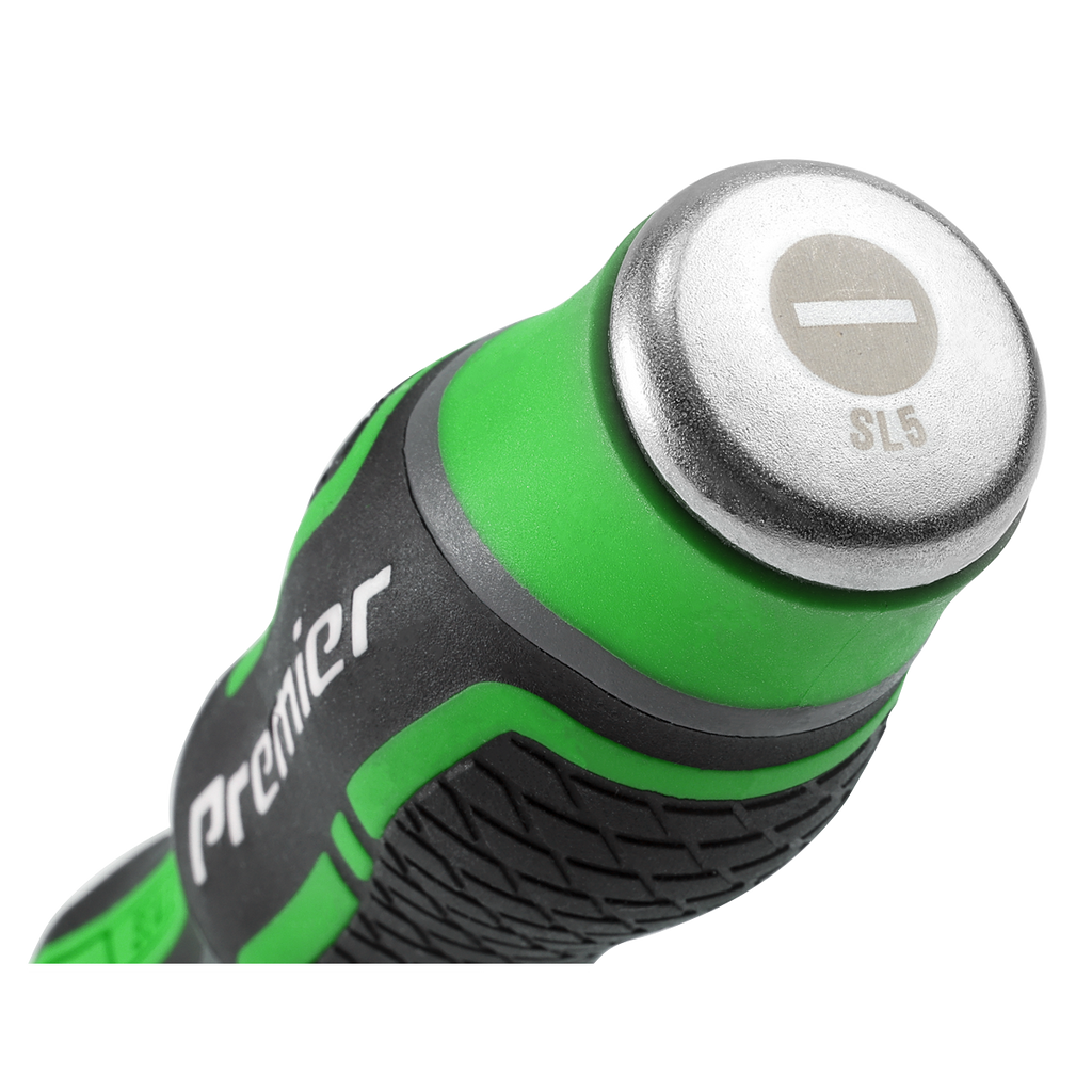 Premier Hammer-Thru Screwdriver Set 6pc - Hi-Vis Green