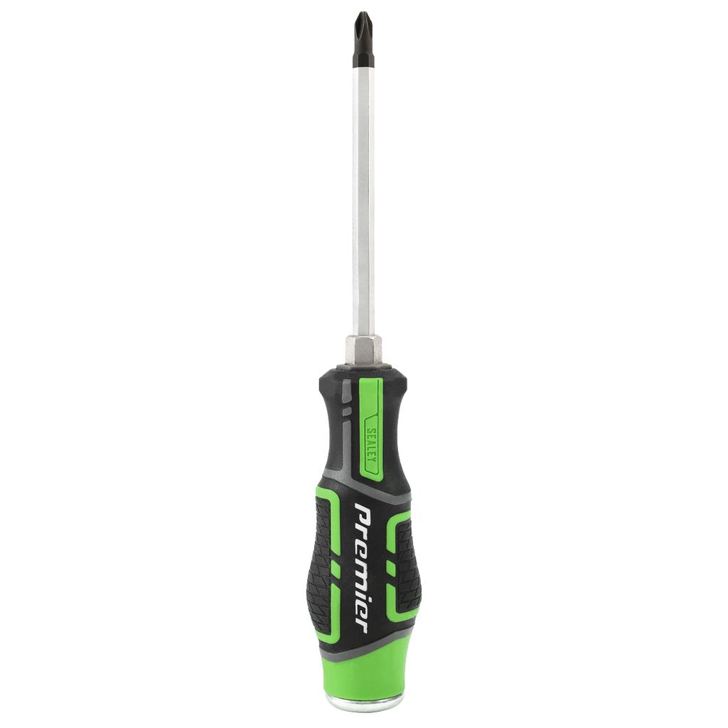 Premier Hammer-Thru Screwdriver Set 6pc - Hi-Vis Green