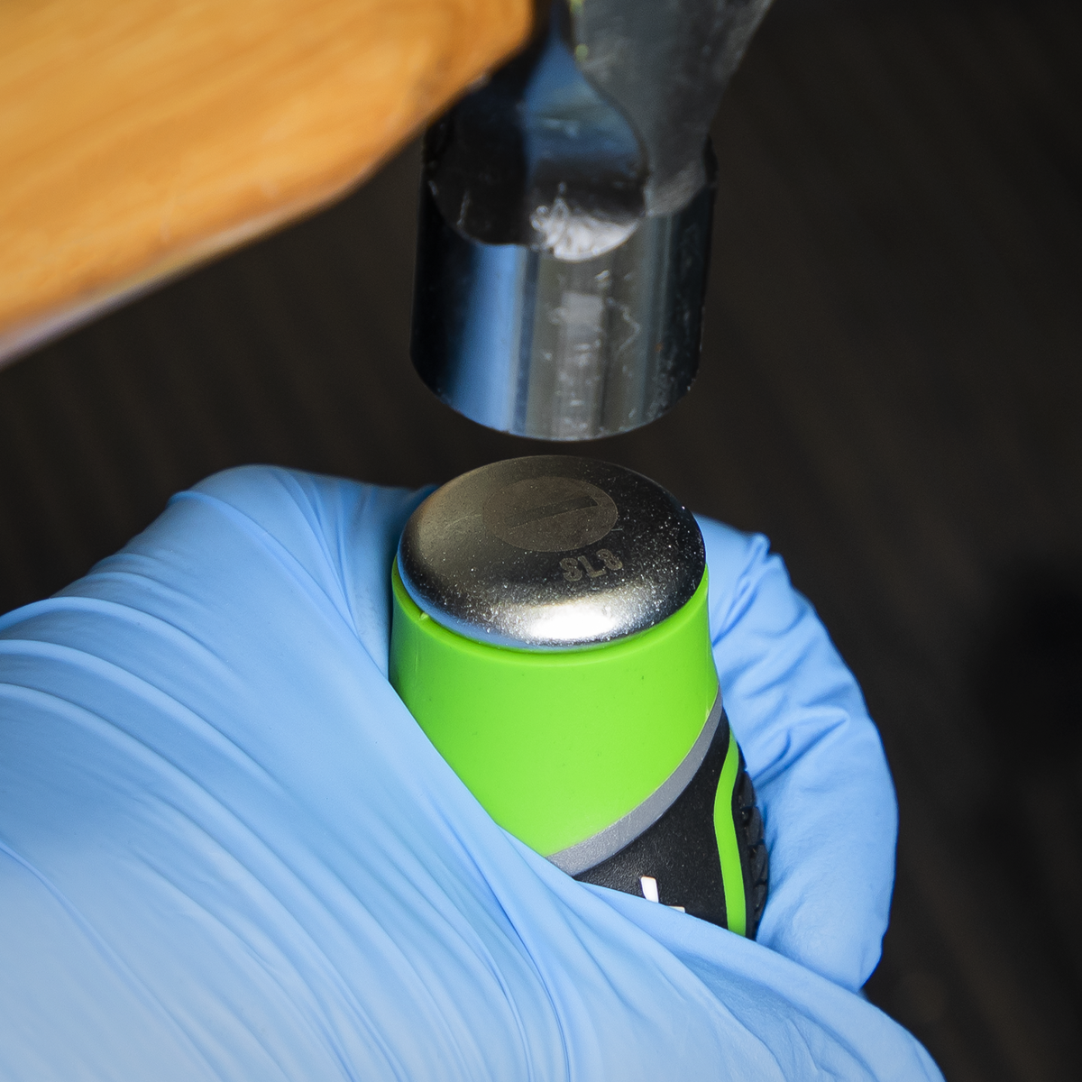 Premier Hammer-Thru Screwdriver Set 9pc - Hi-Vis Green