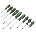 Premier Hammer-Thru Screwdriver Set 9pc - Hi-Vis Green