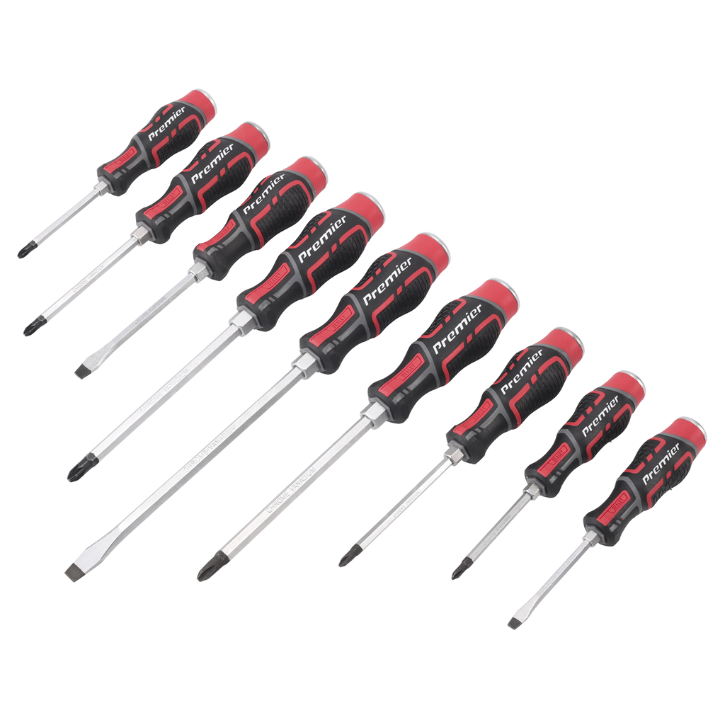 Premier Hammer-Thru Screwdriver Set 9pc