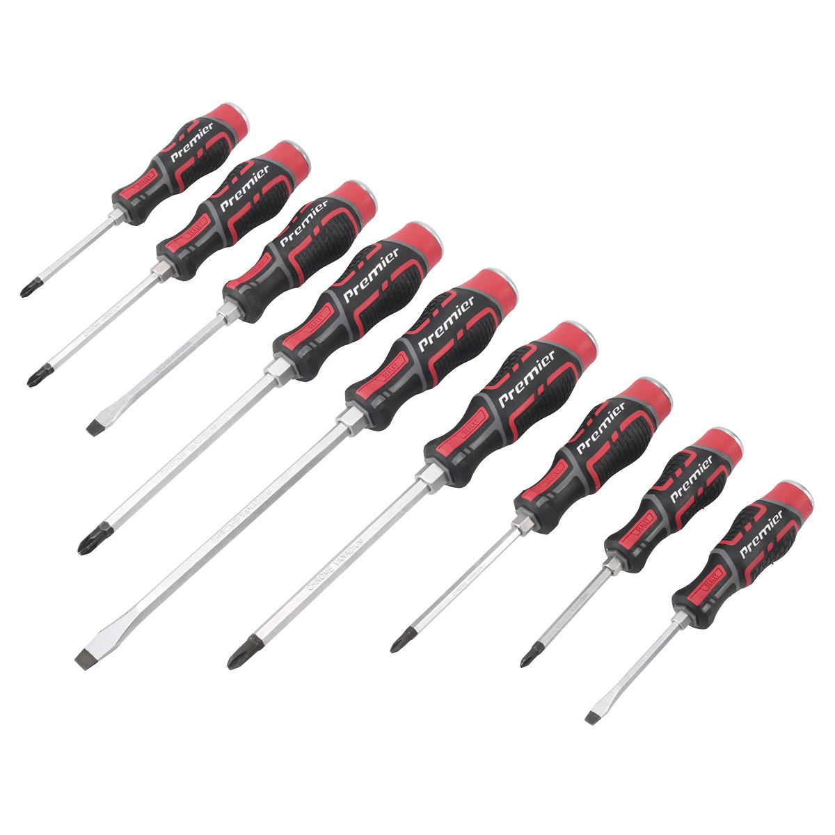 Premier Hammer-Thru Screwdriver Set 9pc