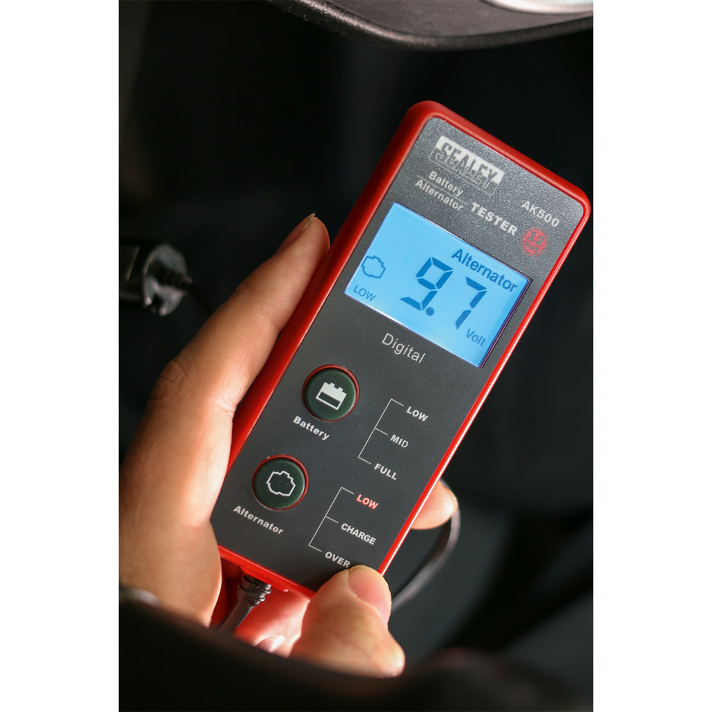 Battery & Alternator Tester with LCD Screen 12V