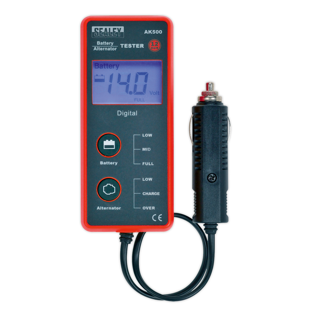 Battery & Alternator Tester with LCD Screen 12V