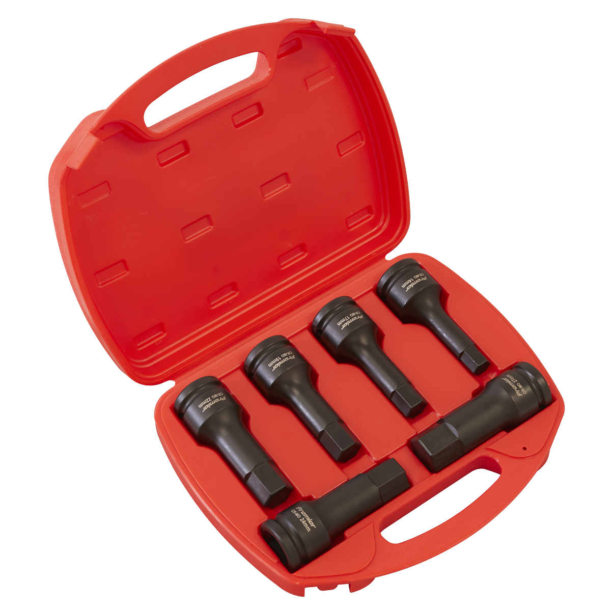 Premier Hex Impact Socket Bit Set 3/4"Sq Drive 6pc
