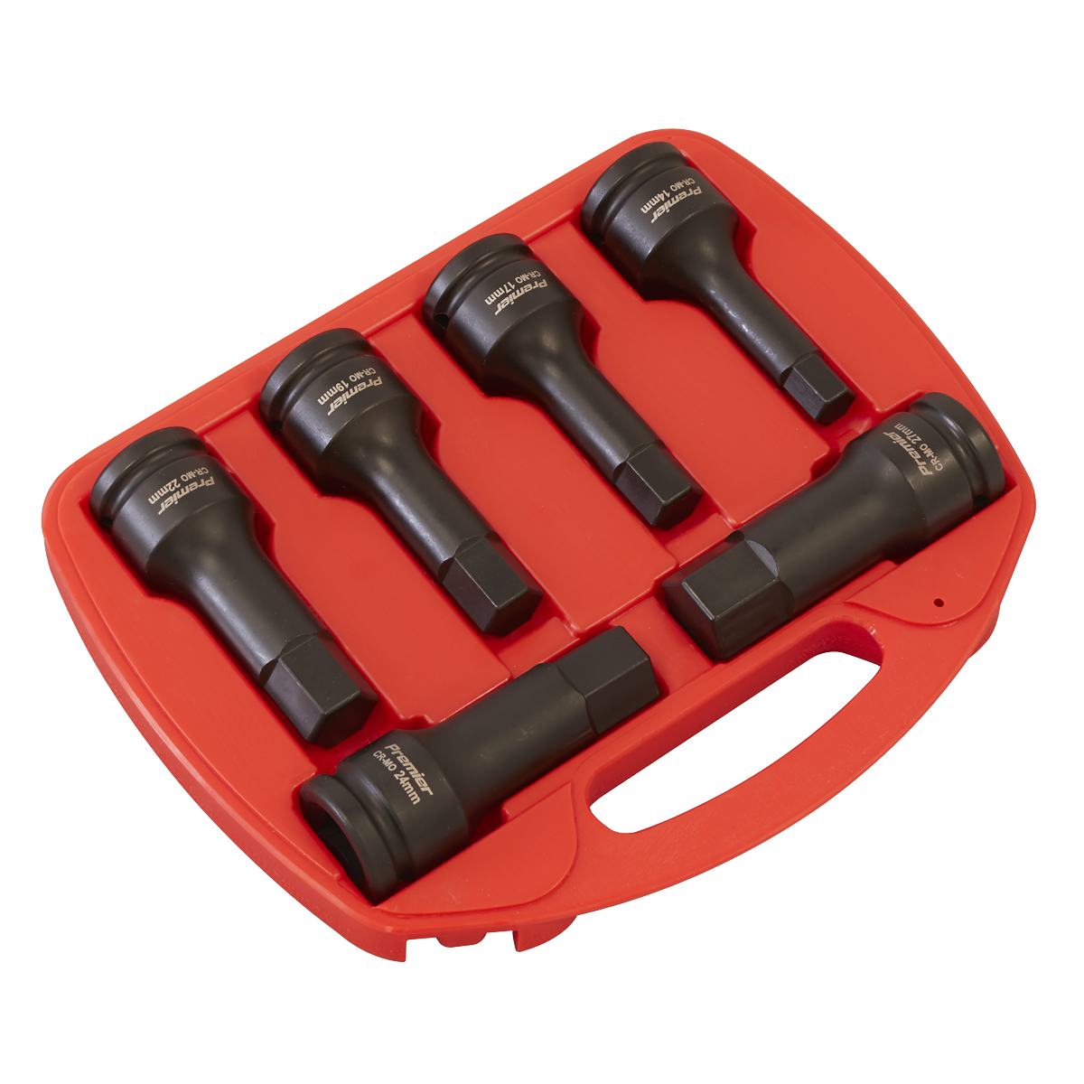 Premier Hex Impact Socket Bit Set 3/4"Sq Drive 6pc