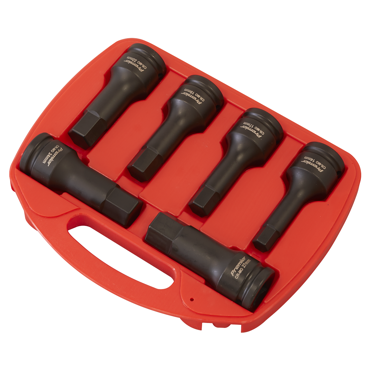 Premier Hex Impact Socket Bit Set 3/4"Sq Drive 6pc