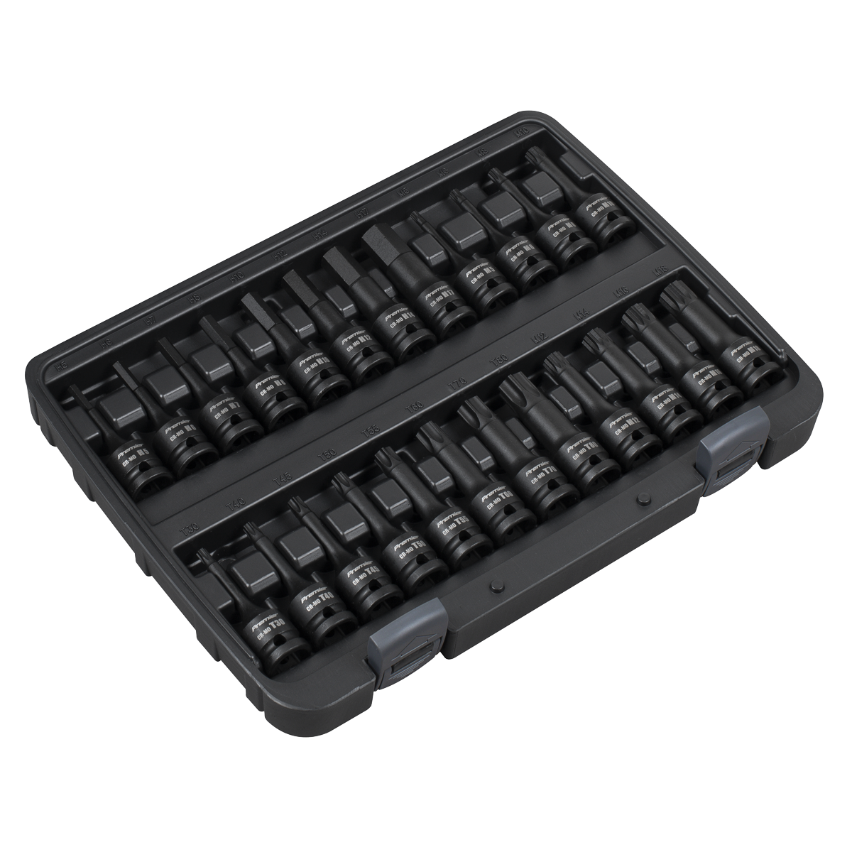 Premier Hex/TRX-Star*/Spline Impact Socket Bit Set 1/2"Sq Dr