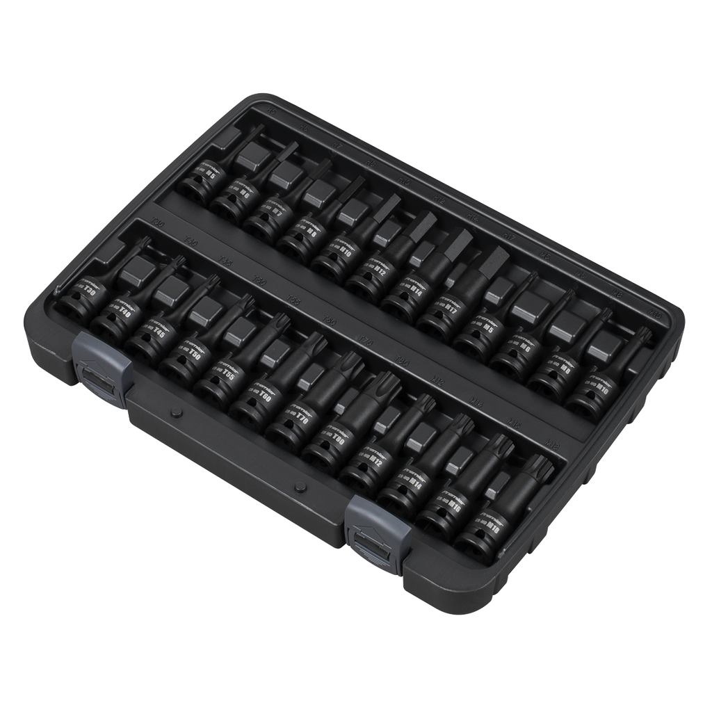 Premier Hex/TRX-Star*/Spline Impact Socket Bit Set 1/2"Sq Dr
