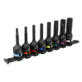 Premier TRX-Star* Impact Socket Bit Set 1/2"Sq Drive 8pc