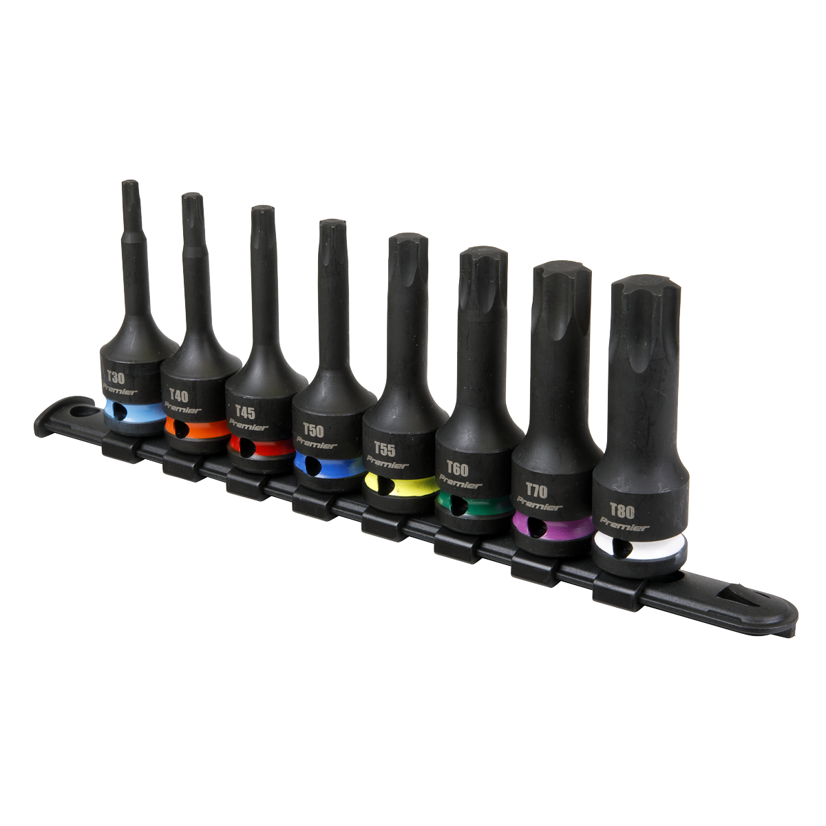 Premier TRX-Star* Impact Socket Bit Set 1/2"Sq Drive 8pc